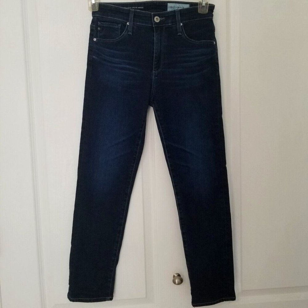 AG Adriano Goldschmied High Rise Stevie Ankle Jeans Size 26R Anthropologie